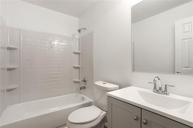 70454 B St, Covington, LA 70433 - full bath featuring toilet, vanity, and shower / tub combination