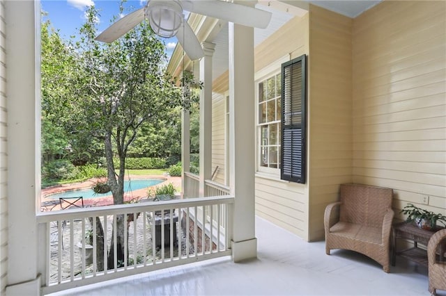 919 Robert St, New Orleans, LA 70115 - porch featuring view of pool