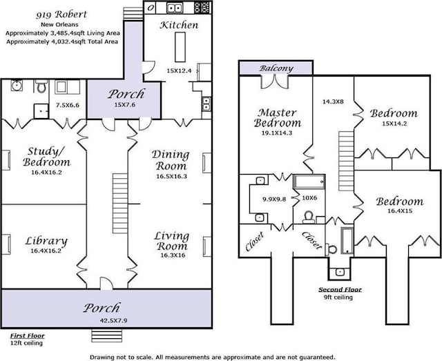 919 Robert St, New Orleans, LA 70115 - home floor plan