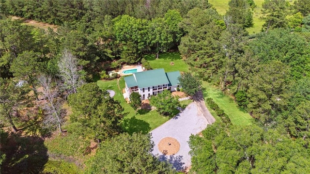 48 Bleu Lake Dr, Covington, LA 70435 - aerial overview of property's location with a forest