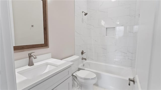 811 Rosa Ave, Metairie, LA 70005 - bathroom with toilet, vanity, and shower / washtub combination