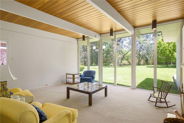 1450 Pine Tree Rd, Opelousas, LA 70570 - sunroom with beam ceiling