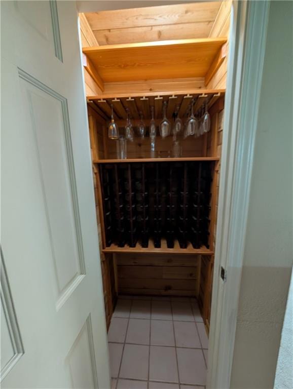 608 Eagle Dr, Slidell, LA 70461 - wine room with tile patterned floors