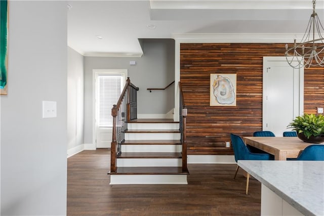 415 N Dupre St, New Orleans, LA 70119 - stairs with wood finished floors and baseboards
