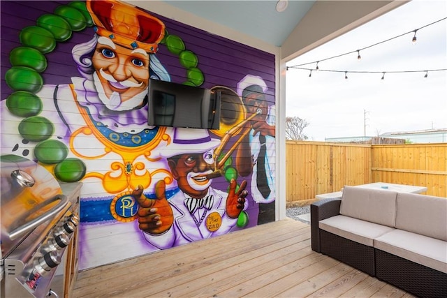 415 N Dupre St, New Orleans, LA 70119 - deck with an outdoor hangout area