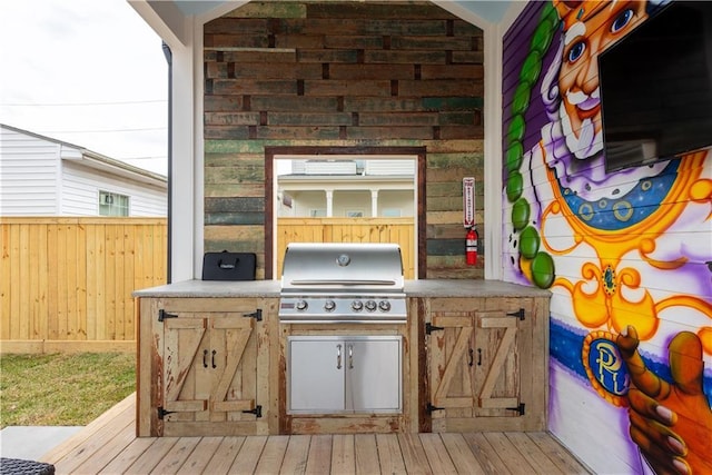 415 N Dupre St, New Orleans, LA 70119 - view of patio with area for grilling