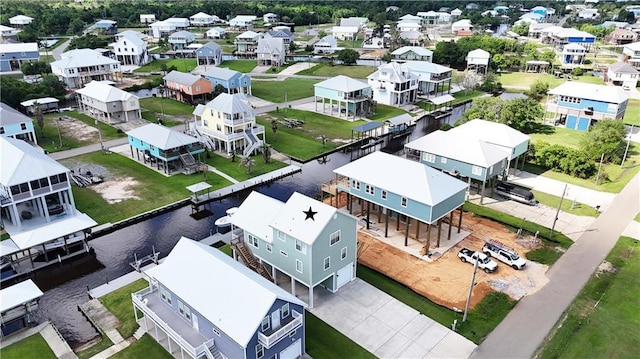 4027 Borneo St, Bay Saint Louis, MS 39520 - aerial perspective of suburban area with a nearby body of water
