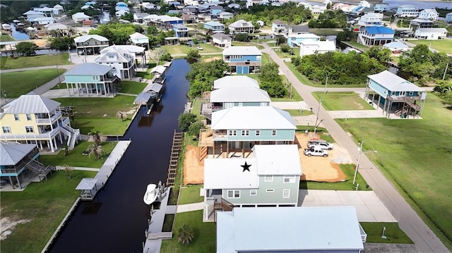 4027 Borneo St, Bay Saint Louis, MS 39520 - aerial perspective of suburban area with a nearby body of water