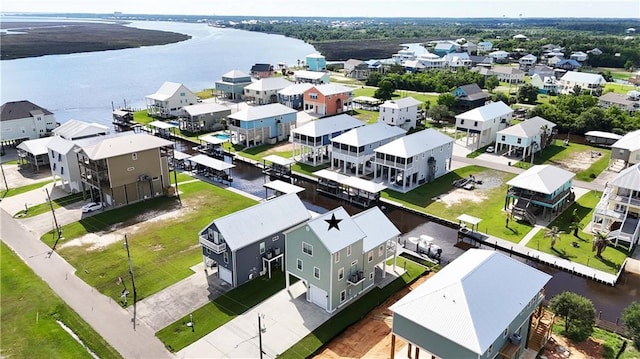 4027 Borneo St, Bay Saint Louis, MS 39520 - aerial view of residential area with a large body of water