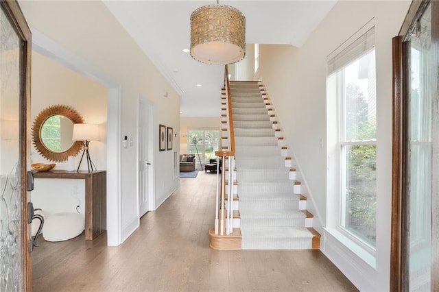 8 Ani St, New Orleans, LA 70124 - entrance foyer featuring healthy amount of natural light, stairs, wood finished floors, baseboards, and recessed lighting