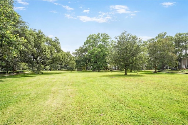 8 Ani St, New Orleans, LA 70124 - view of grassy yard with view of wooded area