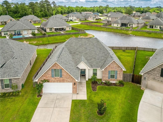 229 Louisiana Iris Cir, Slidell, LA 70458 - aerial perspective of suburban area with a large body of water