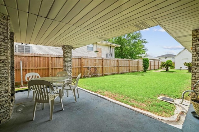 4744 Fairfield St, Metairie, LA 70006 - view of patio featuring outdoor dining space