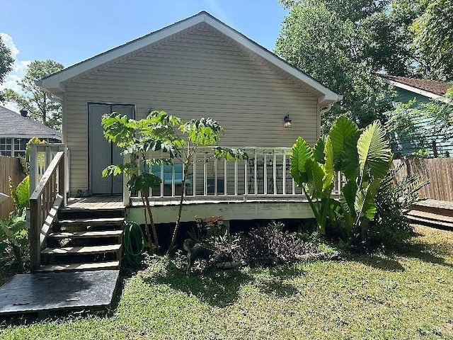 921 Andry St, New Orleans, LA 70117 - back of house featuring a wooden deck