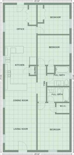 1101 Fairway Dr, Kenner, LA 70062 - floor plan / room layout