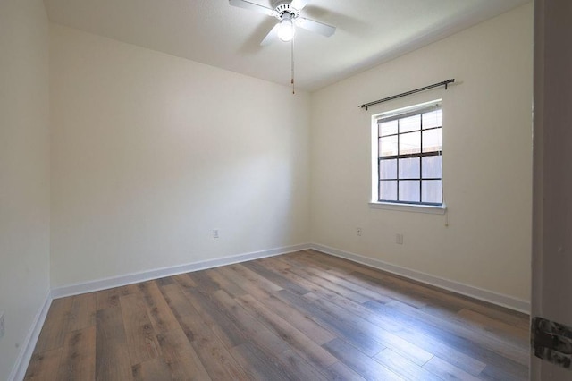 1113 Rose Meadow Loop, Slidell, LA 70460 - unfurnished room with ceiling fan, wood finished floors, and baseboards