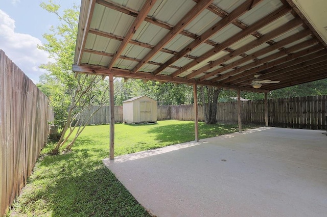1113 Rose Meadow Loop, Slidell, LA 70460 - view of patio / terrace with ceiling fan