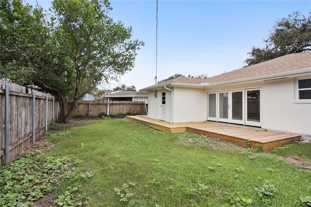 3313 Clifford Dr, Metairie, LA 70002 - view of yard with a deck