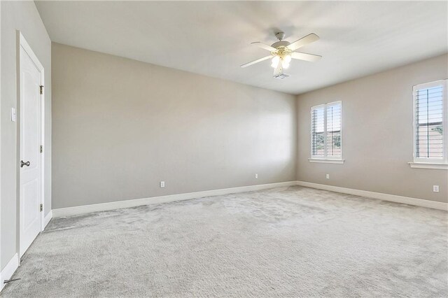 6919 Memphis St, New Orleans, LA 70124 - empty room featuring ceiling fan, baseboards, and carpet flooring