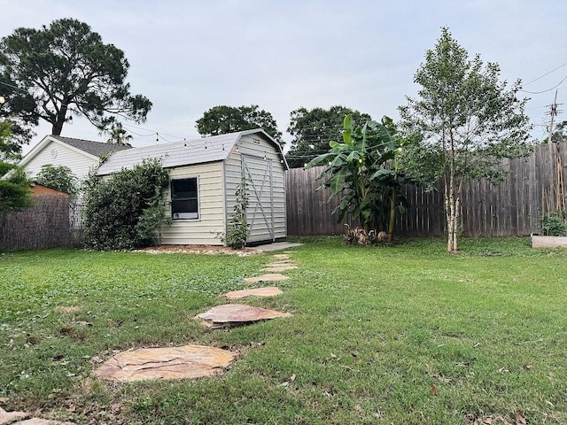 3609 Green Acres Rd, Metairie, LA 70003 - fenced backyard with a storage unit