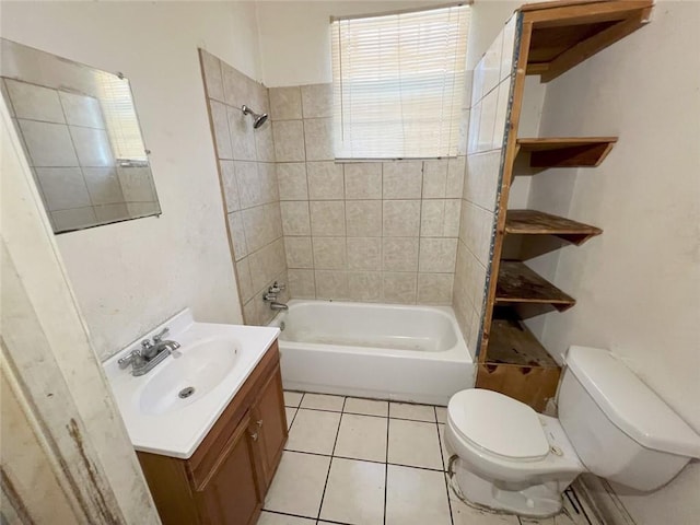233436 N Miro St, New Orleans, LA 70117 - full bath featuring toilet, vanity, tile patterned floors, and shower / washtub combination