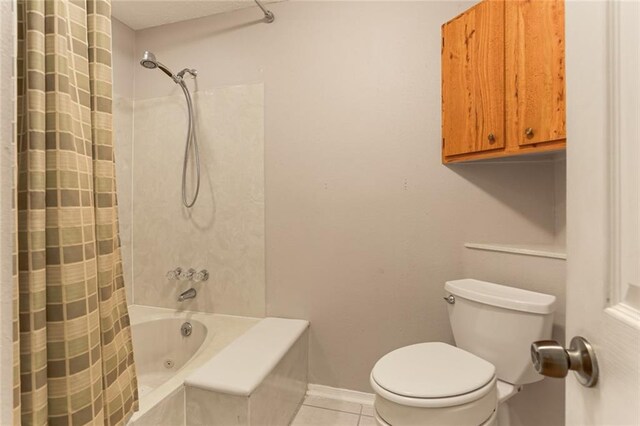 201 Avant Garde Cir Unit 201, Kenner, LA 70065 - full bath with tile patterned flooring, toilet, and shower / bathtub combination with curtain