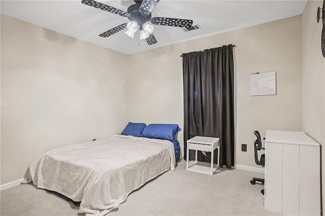 70408 7th St, Covington, LA 70433 - carpeted bedroom with baseboards and ceiling fan