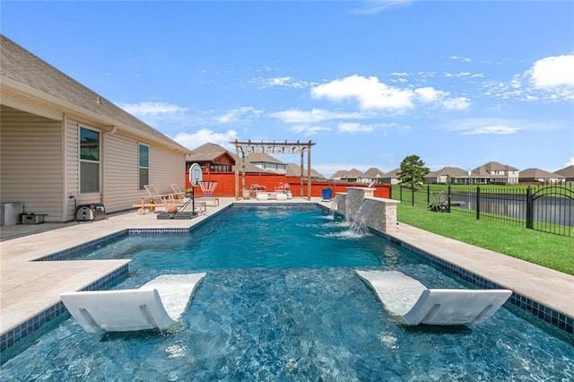 521 Lakeshore Village Ln, Slidell, LA 70461 - view of pool with a patio and a residential view