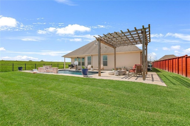 521 Lakeshore Village Ln, Slidell, LA 70461 - back of house featuring a pergola and a patio area