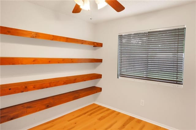 300 Somerset Dr, Slidell, LA 70461 - spare room with light wood-style floors, ceiling fan, and baseboards