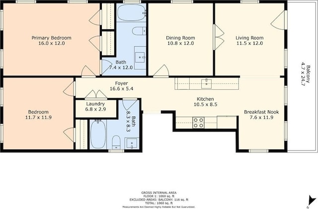 330103 S Saratoga St, New Orleans, LA 70115 - property floor plan