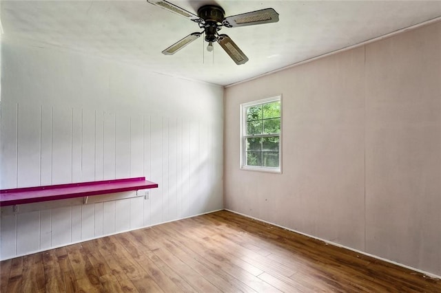 72430 Bullard St, Covington, LA 70435 - spare room featuring hardwood / wood-style floors and a ceiling fan