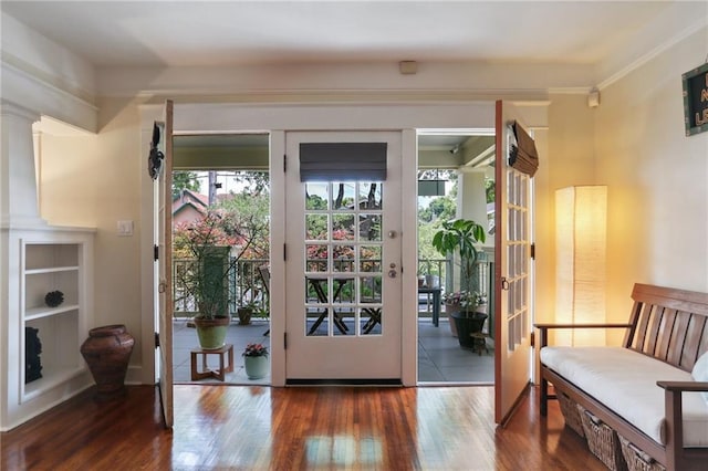 4462 Lafaye St, New Orleans, LA 70122 - entryway featuring wood finished floors and french doors