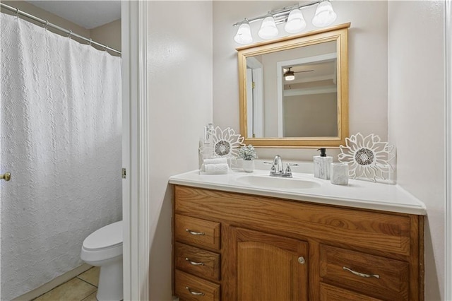 101 Sugar Mill Dr, Slidell, LA 70458 - full bath with tile patterned flooring, toilet, and vanity