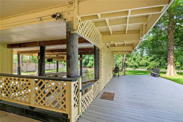 10152 Lawrence Rd, Hammond, LA 70403 - view of wooden terrace