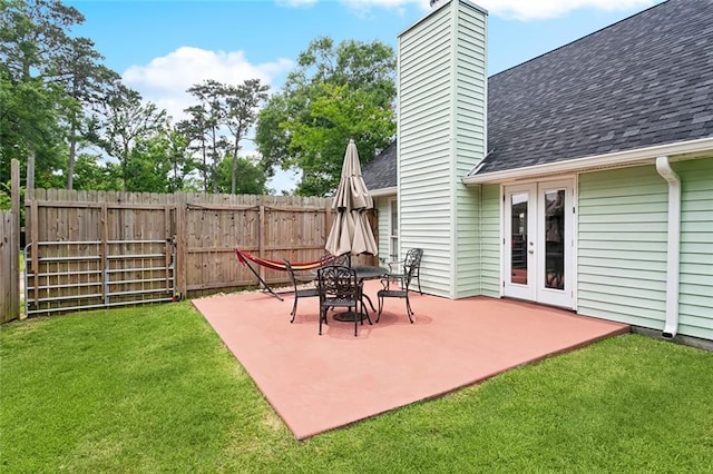 265 Cindy Lou Pl, Mandeville, LA 70448 - view of patio / terrace with french doors