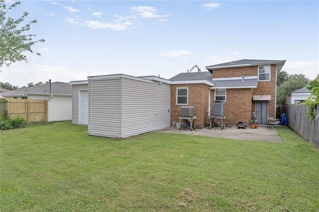 711921 Marshal Foch St, New Orleans, LA 70124 - rear view of house featuring a patio area, brick siding, and central air condition unit