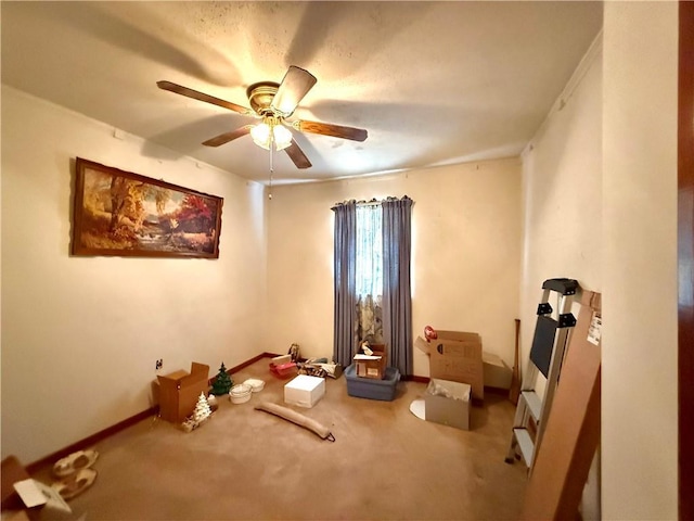 3754 Roman St, Metairie, LA 70001 - unfurnished room featuring carpet floors, a ceiling fan, and baseboards