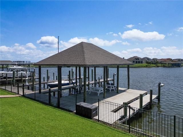 2044 S Lakeshore Blvd, Slidell, LA 70461 - dock area with a water view and boat lift