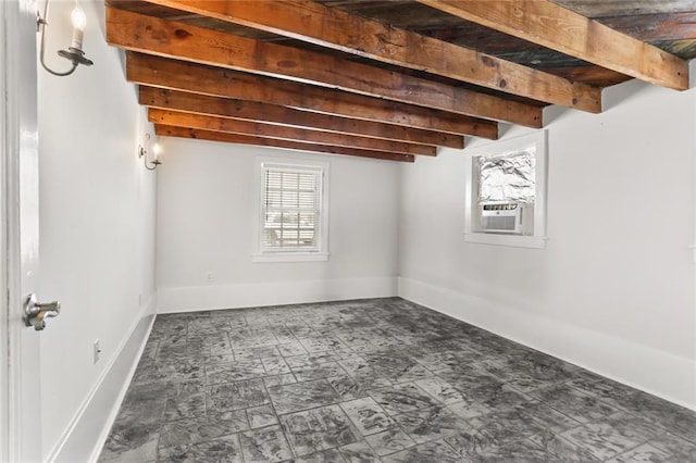 918 Harmony St, New Orleans, LA 70115 - basement with cooling unit and baseboards