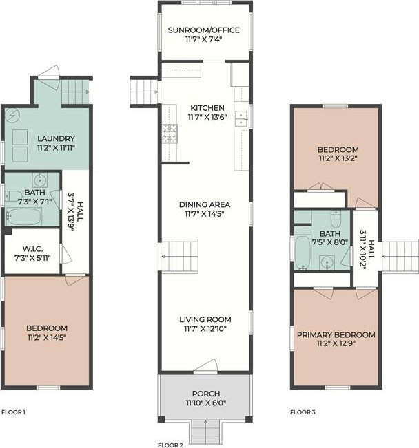918 Harmony St, New Orleans, LA 70115 - floor plan / room layout