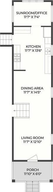 918 Harmony St, New Orleans, LA 70115 - floor plan / room layout
