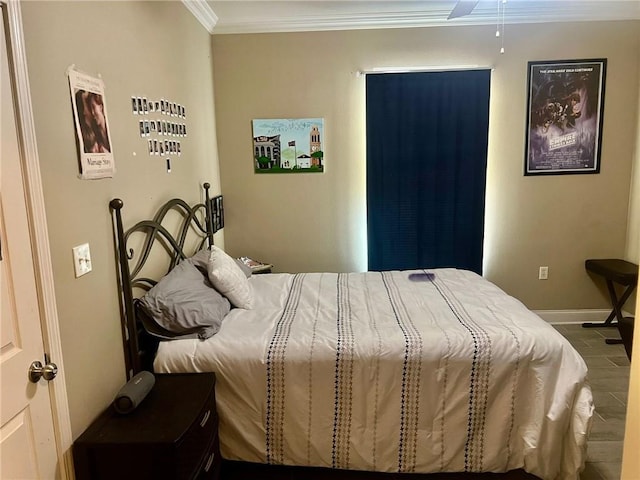 1362 Brightside Ln Unit 201, Baton Rouge, LA 70820 - bedroom with crown molding and baseboards