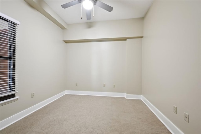 450 John Churchill Chase St Unit 205, New Orleans, LA 70130 - empty room with ceiling fan, carpet, and baseboards