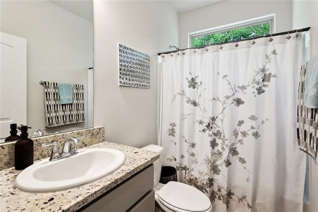 40315 Cypress Reserve Blvd, Ponchatoula, LA 70454 - full bath with vanity, toilet, and a shower with curtain