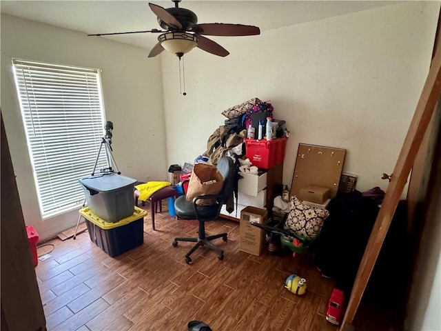 149 Becky Dr, Avondale, LA 70094 - bedroom featuring wood finish floors, multiple windows, and ceiling fan