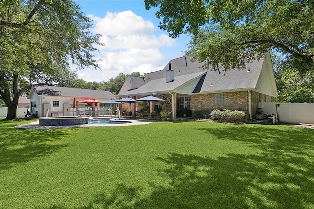 126 Rue Acadian, Belle Chasse, LA 70037 - view of yard featuring a patio