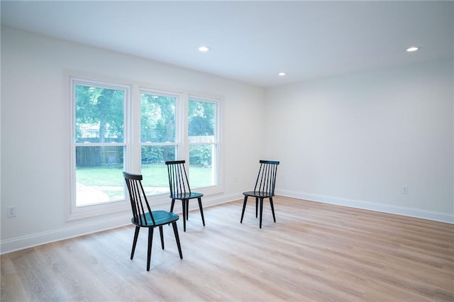 408 22 Nd St Unit 408, New Orleans, LA 70124 - sitting room featuring light wood-type flooring, baseboards, and recessed lighting