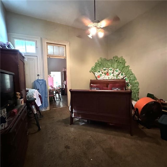 1432-1434 Ursulines Ave, New Orleans, LA 70116 - carpeted bedroom with ceiling fan