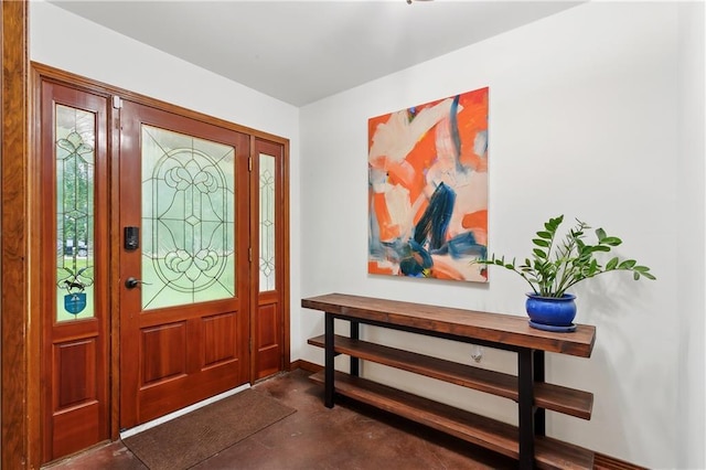 505 Hermitage Ct, Pearl River, LA 70452 - entryway with concrete floors and baseboards